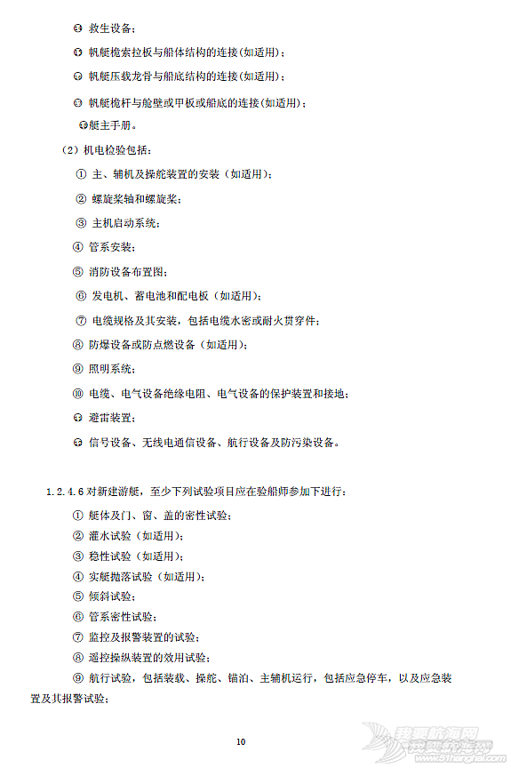 国内帆艇船检标准普及性解释系列讲座(十五 终