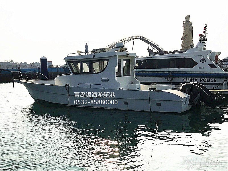 【二手船销售】青岛银海中型休闲钓鱼艇低价销售现船深海远航专家