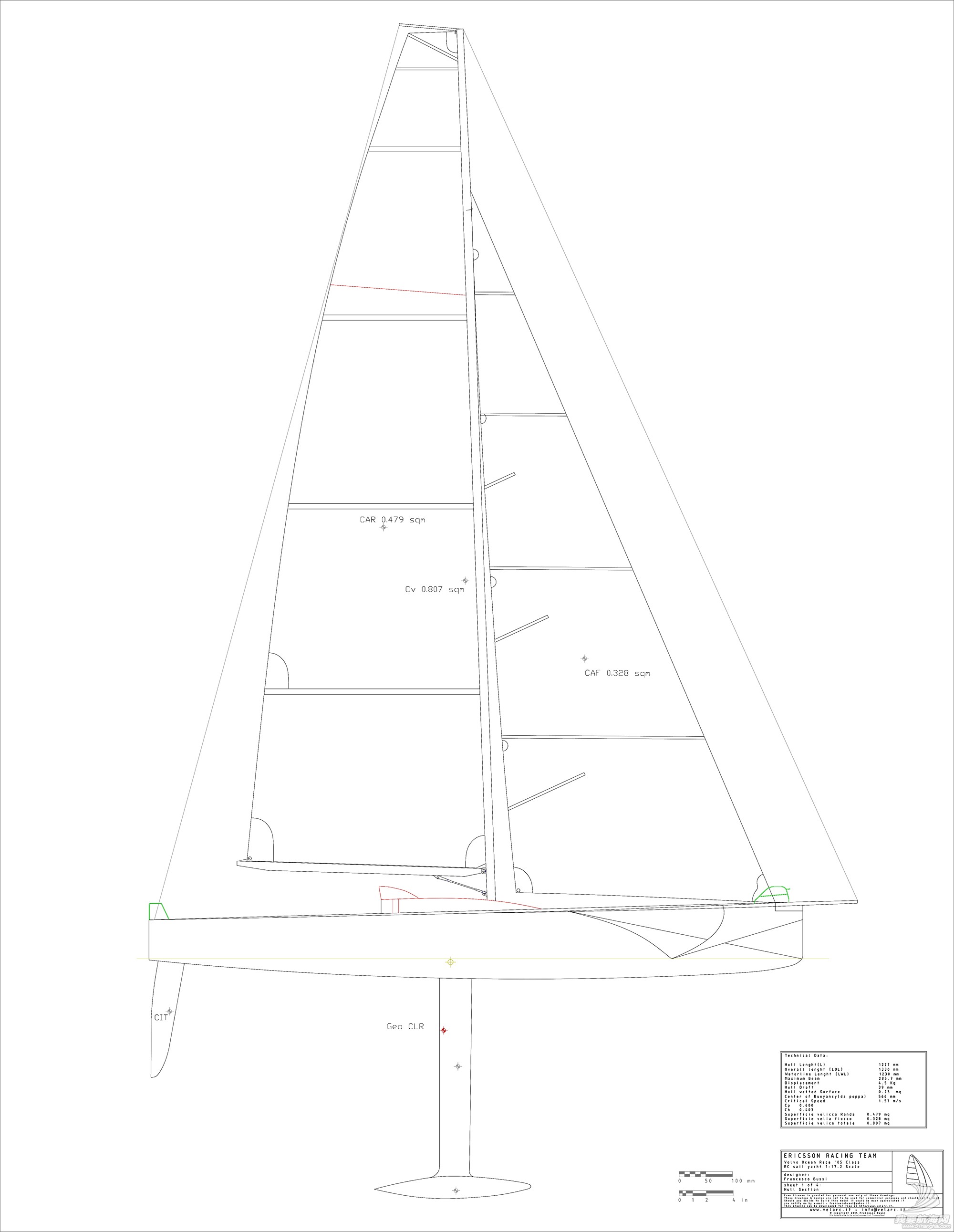 Ericsson模型 open 70 线图1