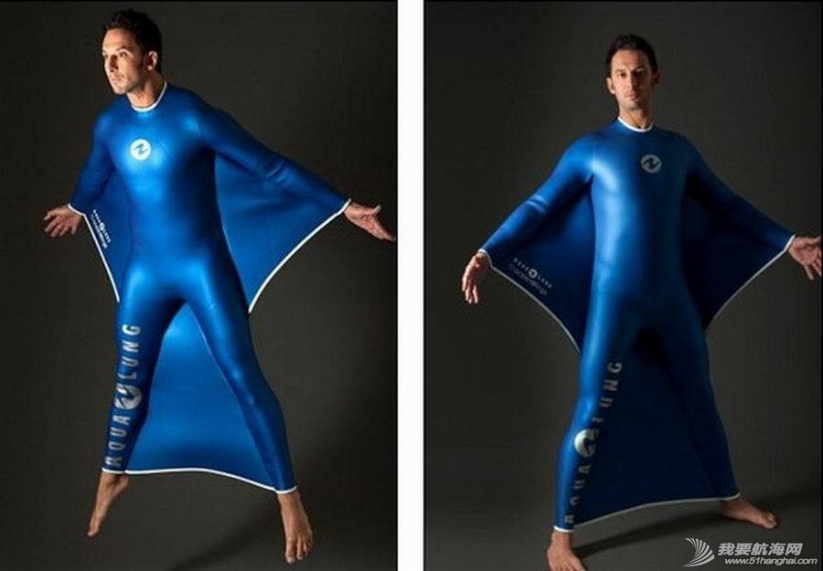 图6：设计师表示这款潜水服不会大批量生产，潜水员穿着之后感觉像是在水中飞行