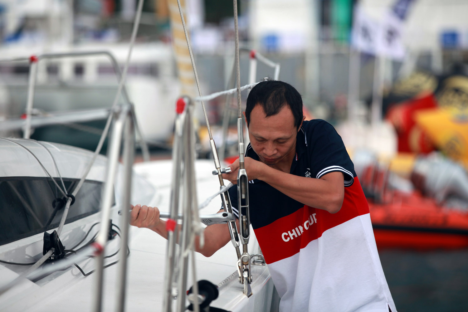 2015中国杯帆船赛帅哥人物照片