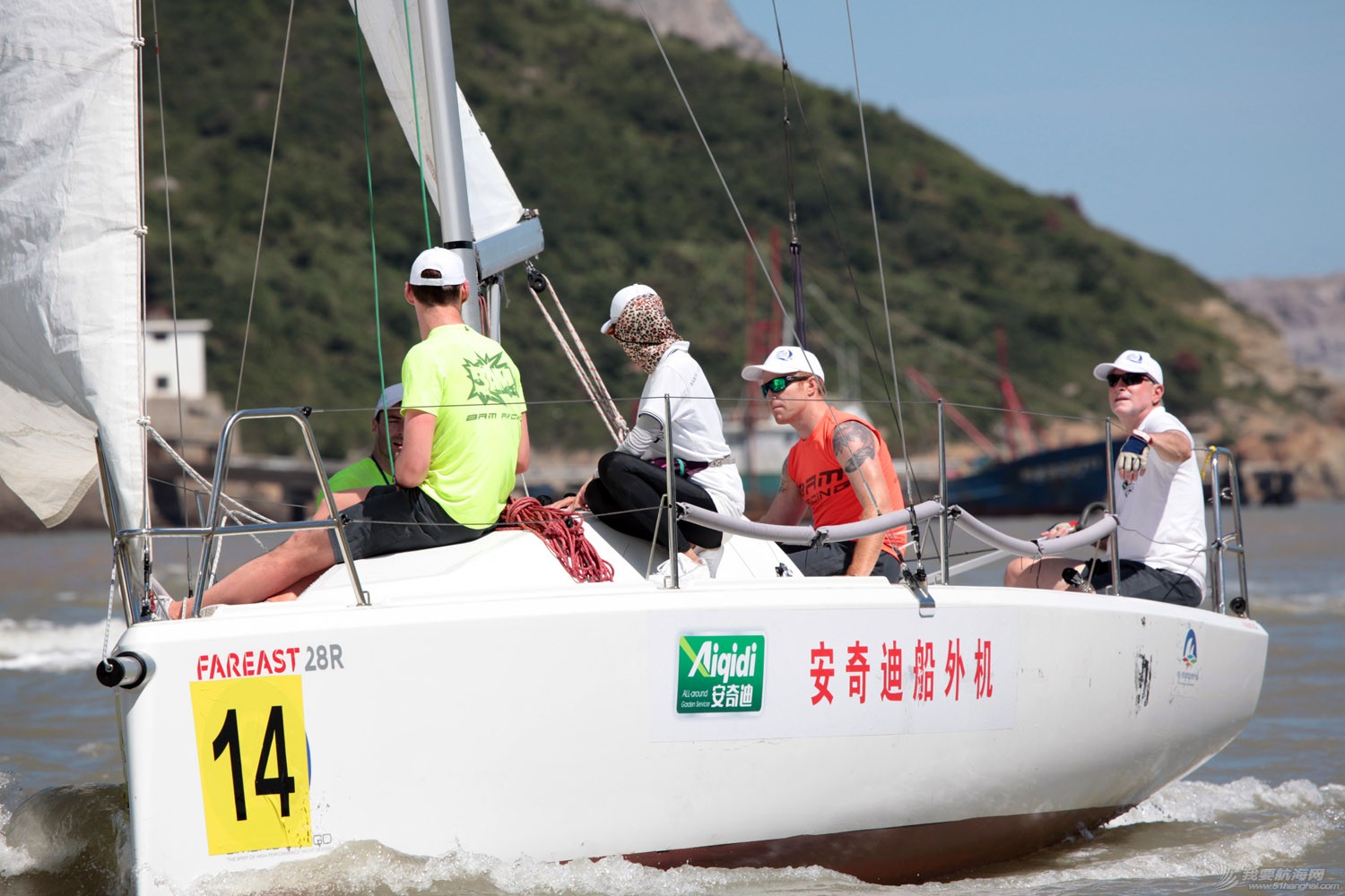 台州东海杯国际帆船赛美国BAM队照片
