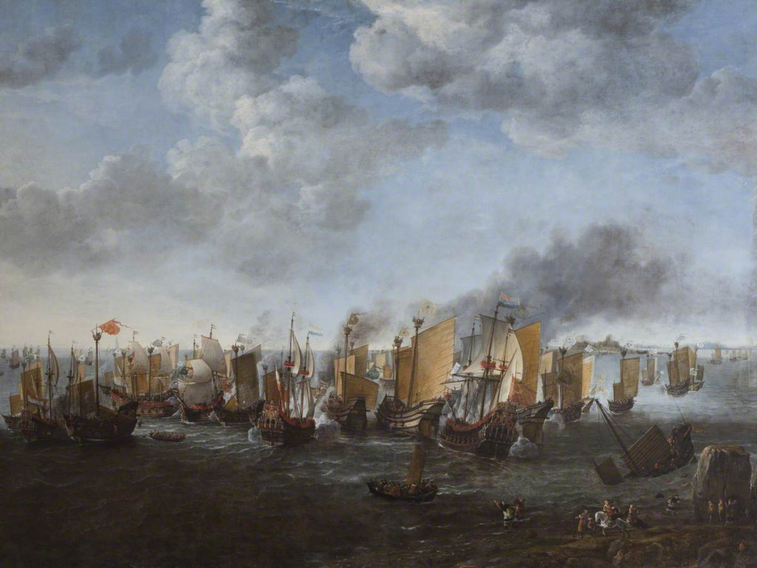 Simon_de_Vlieger_(1601-1653)_-_A_Battle_between_Dutch_Ships_(the_&#039;Texel&#03.jpg