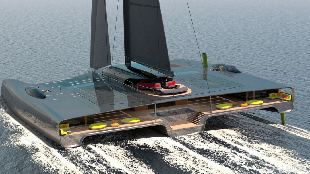 开创性40米零排放三体帆船概念Domus号w1.jpg
