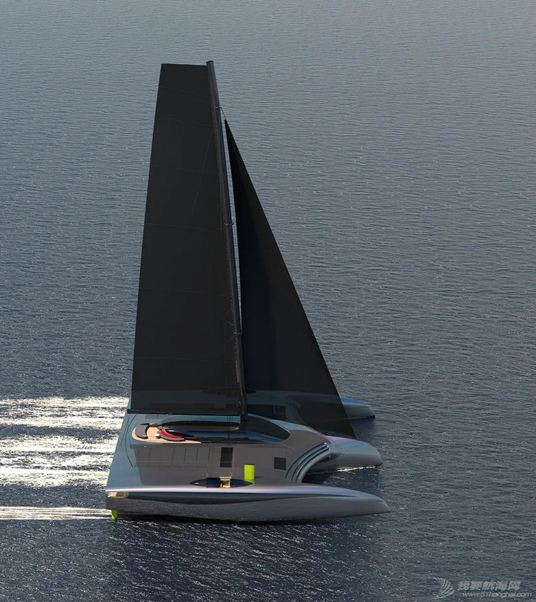 开创性40米零排放三体帆船概念Domus号w7.jpg