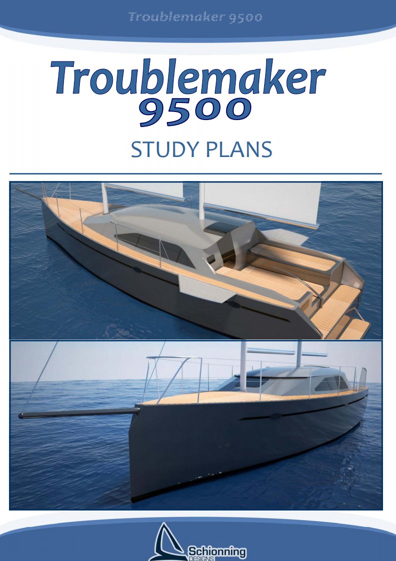 国外自制帆船Troublemaker 9500学习图纸